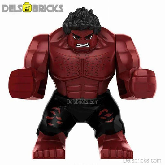 Red Hulk Captain America: Brave New World Lego Minifigures Custom Toys 1 - DelsBricks MinifiguresMinifiguresDelsBricks MinifiguresDelsbricks