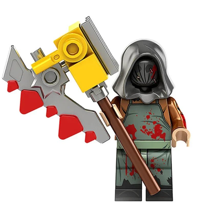Resident Evil Butcher Zombie Lego Minifigures Custom Horror Toys - DelsBricks MinifiguresLego Horror MinifiguresDelsBricks MinifiguresDelsbricks.com
