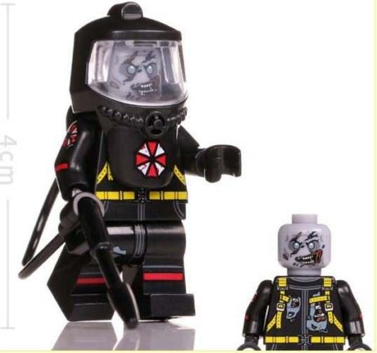 Resident Evil Hazmat Zombie Lego Minifigures Custom Horror Toys - DelsBricks MinifiguresLego Horror MinifiguresDelsBricks MinifiguresDelsbricks.com