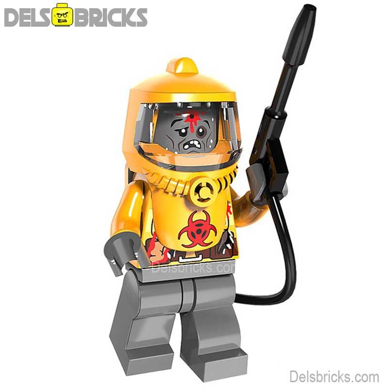 Resident Evil Hazmat Zombie Lego Minifigures Custom Toys NEW - DelsBricks MinifiguresLego Horror MinifiguresDelsBricks MinifiguresDelsbricks.com