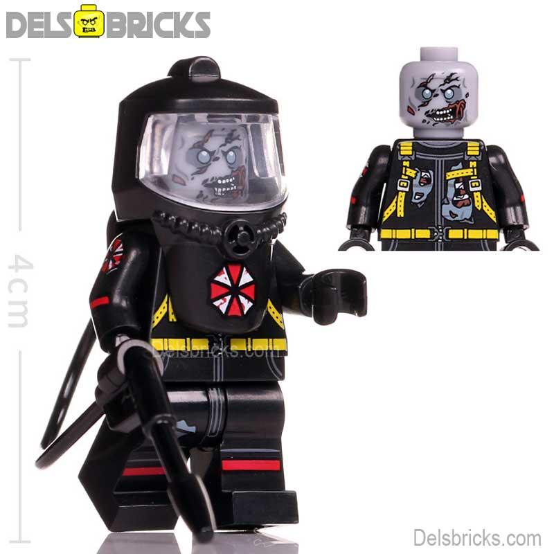 Resident Evil Hazmat Zombie Lego Minifigures Custom Toys - DelsBricks MinifiguresLego Horror MinifiguresDelsBricks MinifiguresDelsbricks.com