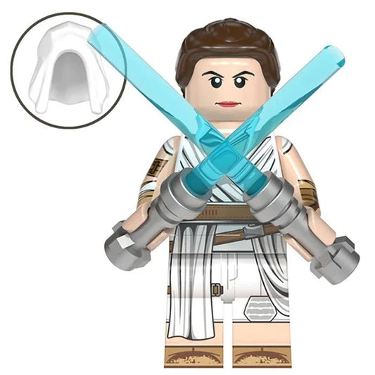 Rey Skywalker Star Wars Lego Minifigures Custom Toys - DelsBricks MinifiguresLego Star Wars MinifiguresDelsBricks MinifiguresDelsbricks.com