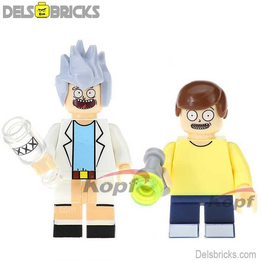 Rick & Morty Lego Minifigures Custom toys - DelsBricks MinifiguresMinifiguresDelsBricks MinifiguresDelsbricks