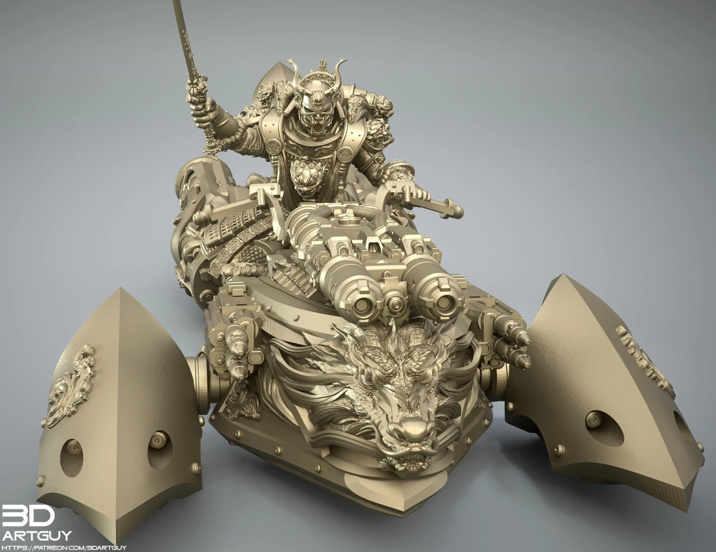 Rider by 3DArtGuy 32mm scale, 50mm or 100mm, Miniature War Gaming Figure - DelsBricks Toys & CollectiblesResin Printed MiniatureDelsBricks Toys & CollectiblesMega Diamonds & Schwartzreiter Mini Forge