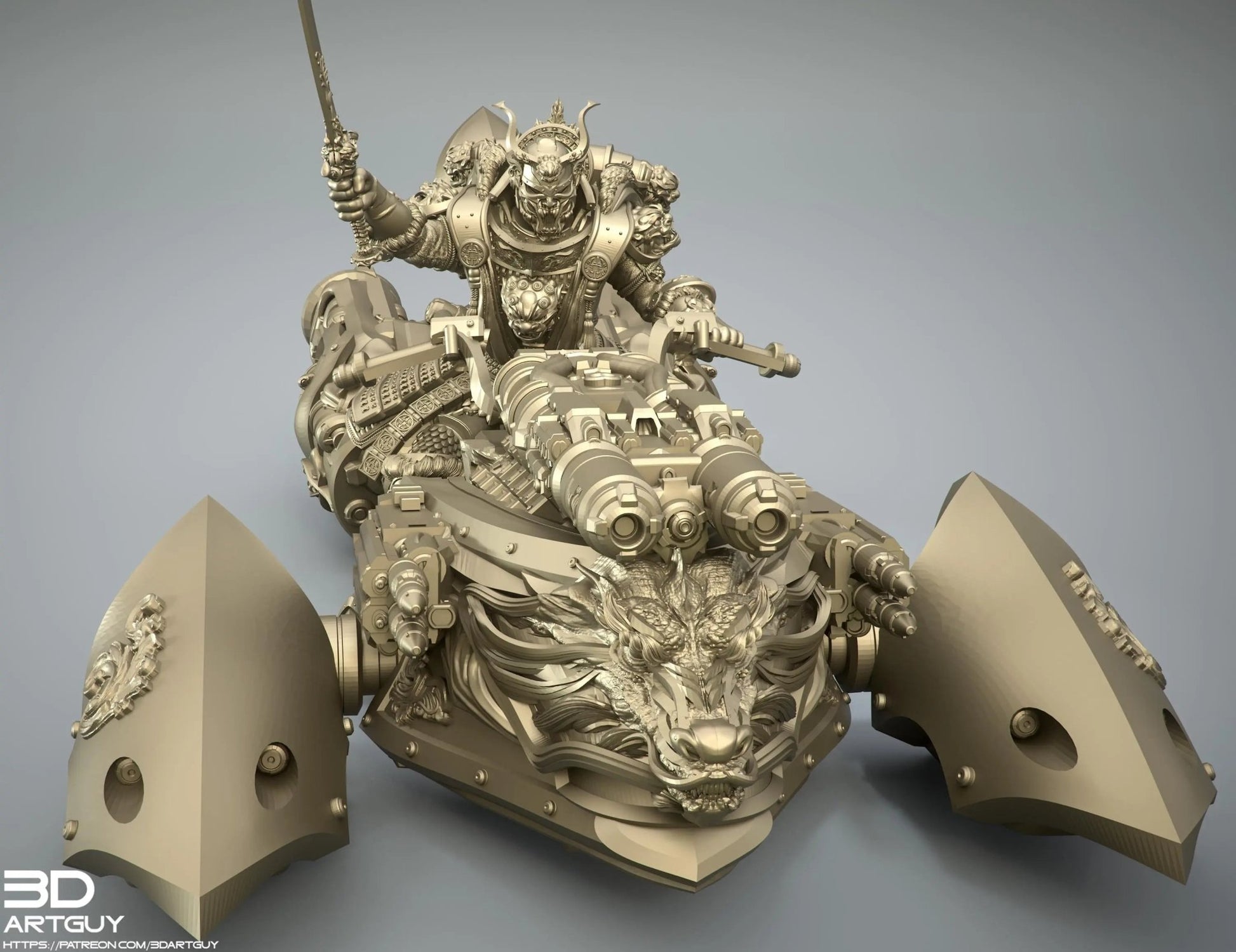 Rider by 3DArtGuy 32mm scale, 50mm or 100mm, Miniature War Gaming Figure - DelsBricks Toys & CollectiblesResin Printed MiniatureDelsBricks Toys & CollectiblesMega Diamonds & Schwartzreiter Mini Forge