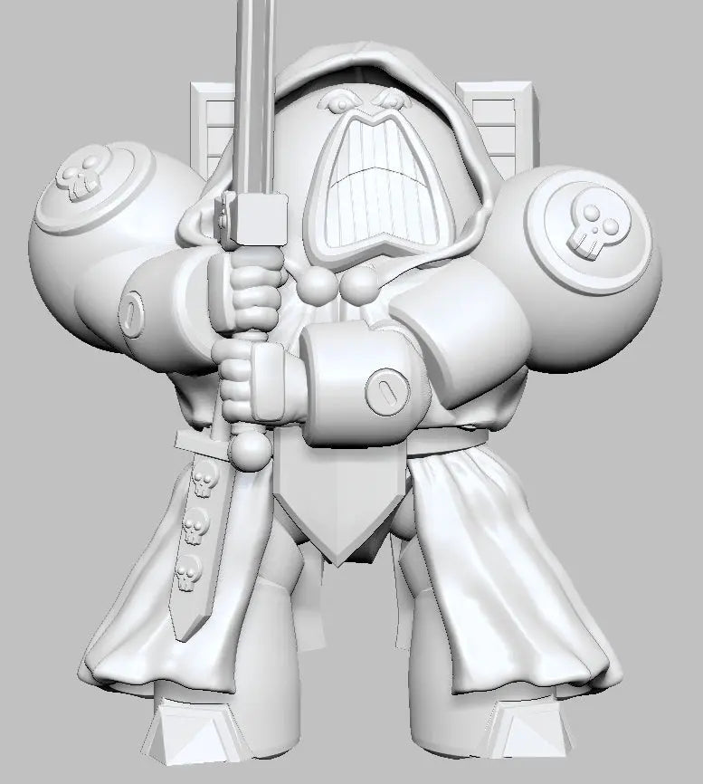 Robed Warrior (Psycho Warrior) by 3DArtGuy 32mm scale, 50mm, Miniature War Gaming Figure, Space King - DelsBricks Toys & CollectiblesResin Printed MiniatureDelsBricks Toys & CollectiblesMega Diamonds & Schwartzreiter Mini Forge