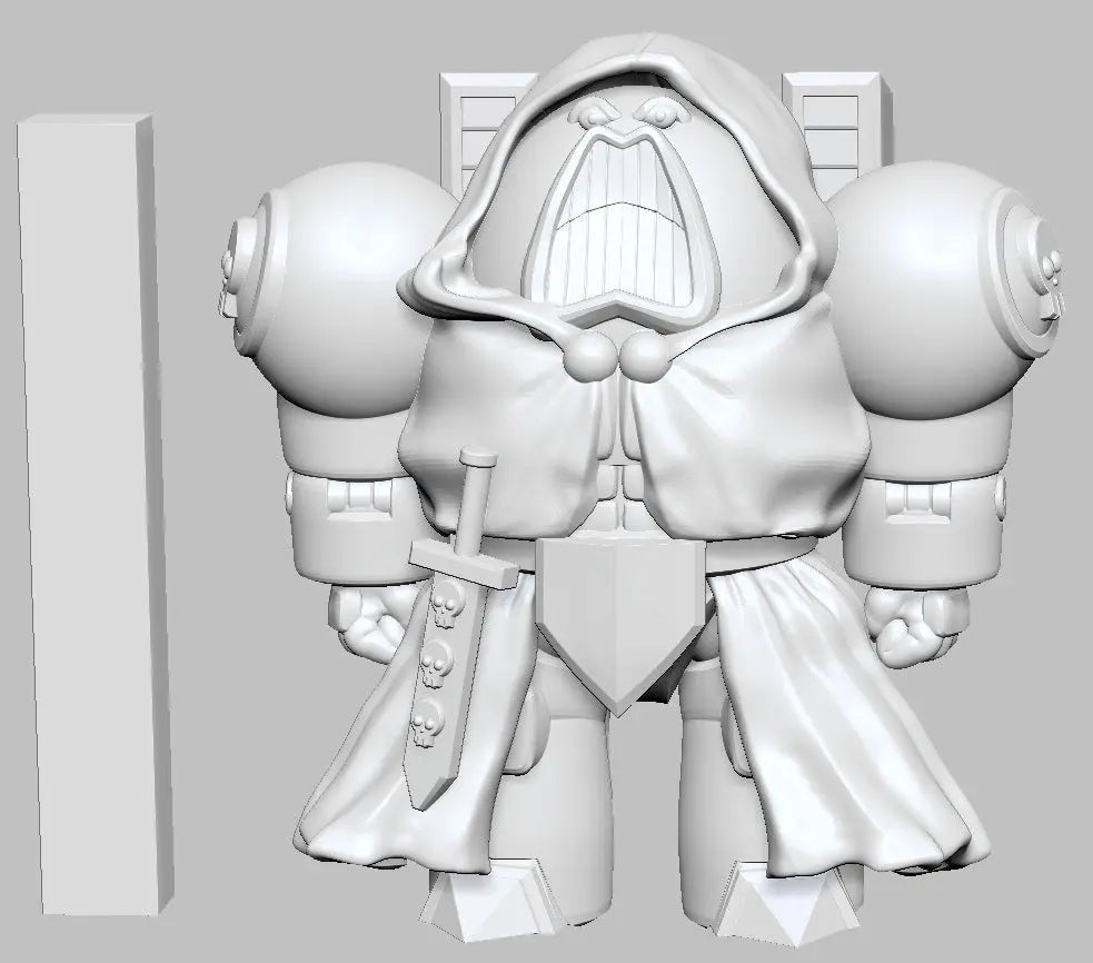 Robed Warrior (Psycho Warrior) by 3DArtGuy 32mm scale, 50mm, Miniature War Gaming Figure, Space King - DelsBricks Toys & CollectiblesResin Printed MiniatureDelsBricks Toys & CollectiblesMega Diamonds & Schwartzreiter Mini Forge