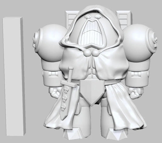 Robed Warrior (Psycho Warrior) by 3DArtGuy 32mm scale, 50mm, Miniature War Gaming Figure, Space King - DelsBricks Toys & CollectiblesResin Printed MiniatureDelsBricks Toys & CollectiblesMega Diamonds & Schwartzreiter Mini Forge