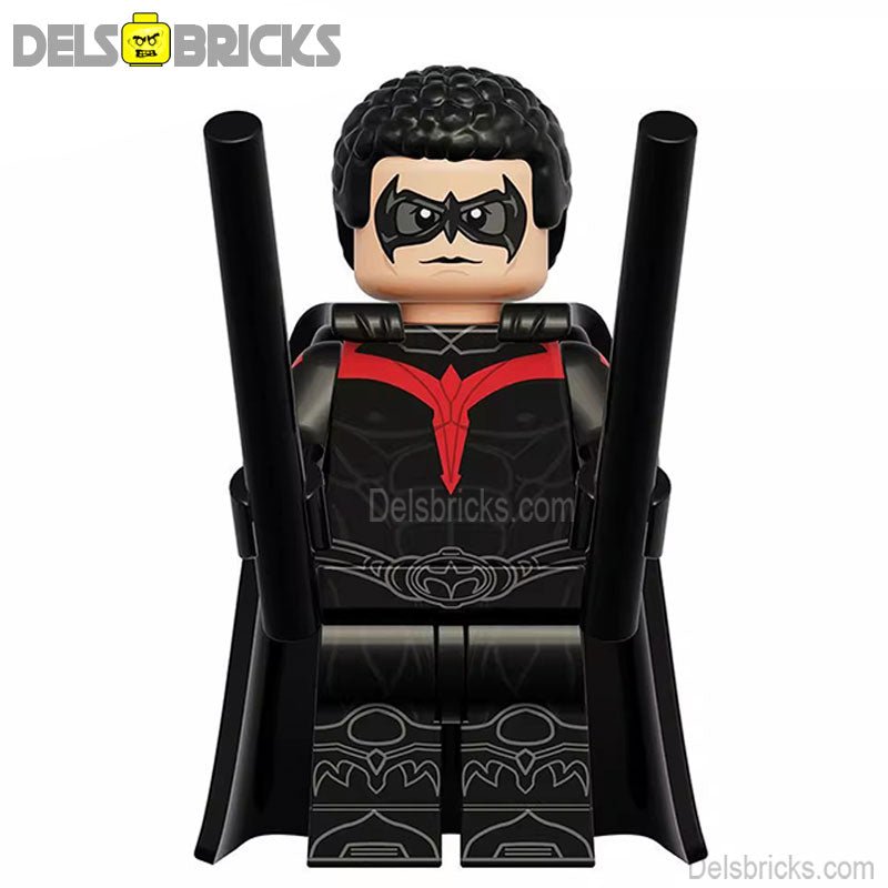 Robin Nightwing from Batman Lego Minifigures Custom Toys - DelsBricks MinifiguresMinifiguresDelsBricks MinifiguresDelsbricks