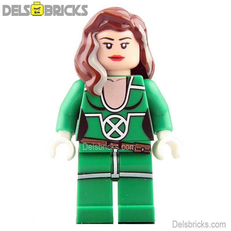 Rogue X - Men green suit Lego marvel Minifigures - DelsBricks MinifiguresMinifiguresDelsBricks MinifiguresDelsbricks