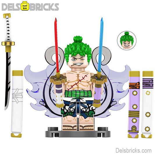 Roronoa Zoro from ONE PIECE Anime Lego Minifigures custom toys new - DelsBricks MinifiguresMinifiguresDelsBricks MinifiguresDelsbricks
