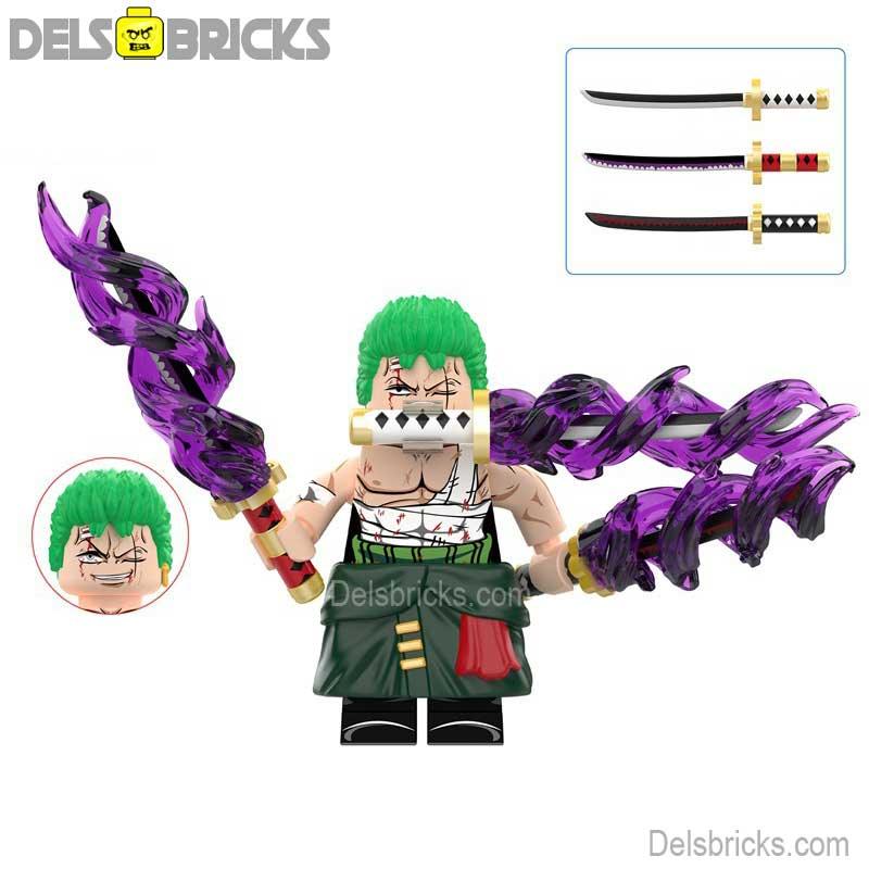 Roronoa Zoro from One Piece Lego Anime Minifigures Custom Toys 7 - DelsBricks MinifiguresMinifiguresDelsBricks MinifiguresDelsbricks