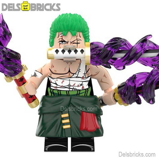 Roronoa Zoro from One Piece Lego Anime Minifigures Custom Toys 7 - DelsBricks MinifiguresMinifiguresDelsBricks MinifiguresDelsbricks