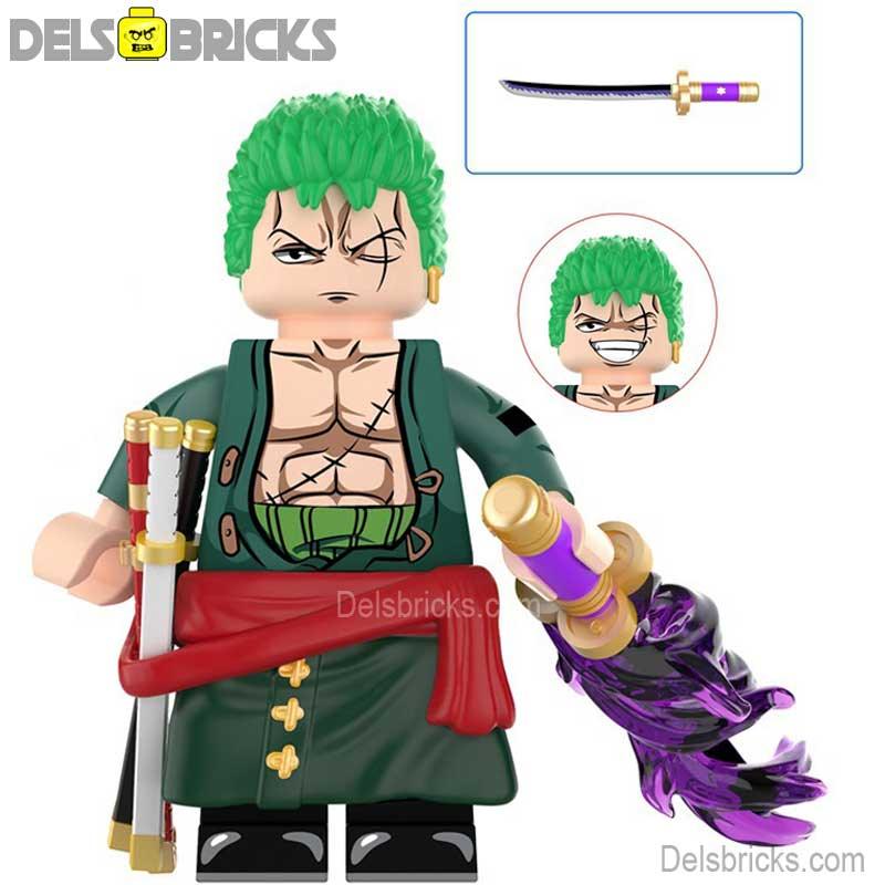 Roronoa Zoro from One Piece Lego Anime Minifigures Custom Toys 8 - DelsBricks MinifiguresMinifiguresDelsBricks MinifiguresDelsbricks