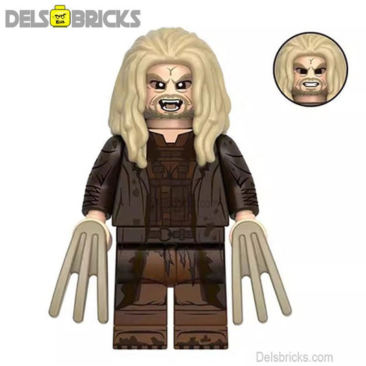sabretooth from Deadpool & Wolverine Movie Lego Minifigures Custom Toys - DelsBricks MinifiguresMinifiguresDelsBricks MinifiguresDelsbricks