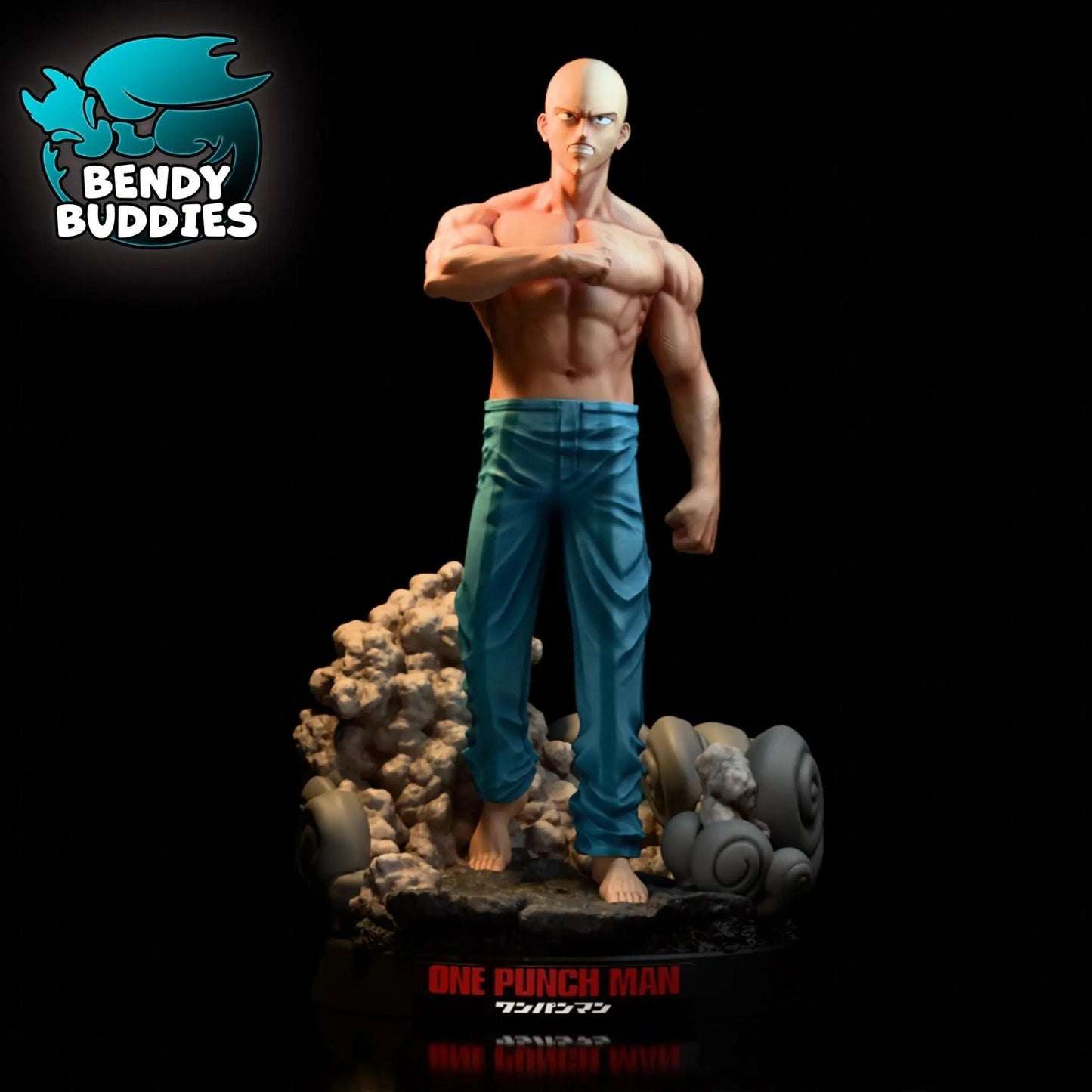 Saitama One - Punch Man (Fan Art), by BendyBuddies 3D Printed, Statue, Complete or Parts, Resin - DelsBricks Toys & CollectiblesResin Printed MiniatureDelsBricks Toys & CollectiblesMega Diamonds & Schwartzreiter Mini Forge