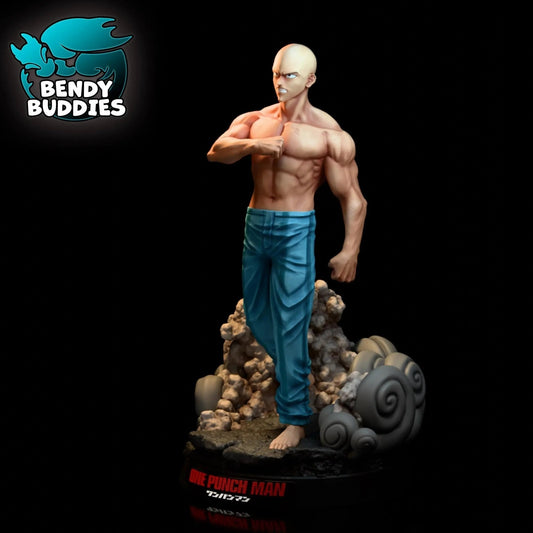Saitama One - Punch Man (Fan Art), by BendyBuddies 3D Printed, Statue, Complete or Parts, Resin - DelsBricks Toys & CollectiblesResin Printed MiniatureDelsBricks Toys & CollectiblesMega Diamonds & Schwartzreiter Mini Forge