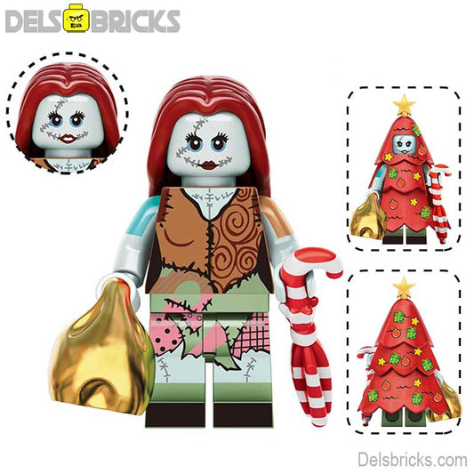 Sally Nightmare Before Christmas Lego Minifigures Custom Toys 2 - DelsBricks MinifiguresLego Horror MinifiguresDelsBricks MinifiguresDelsbricks.com