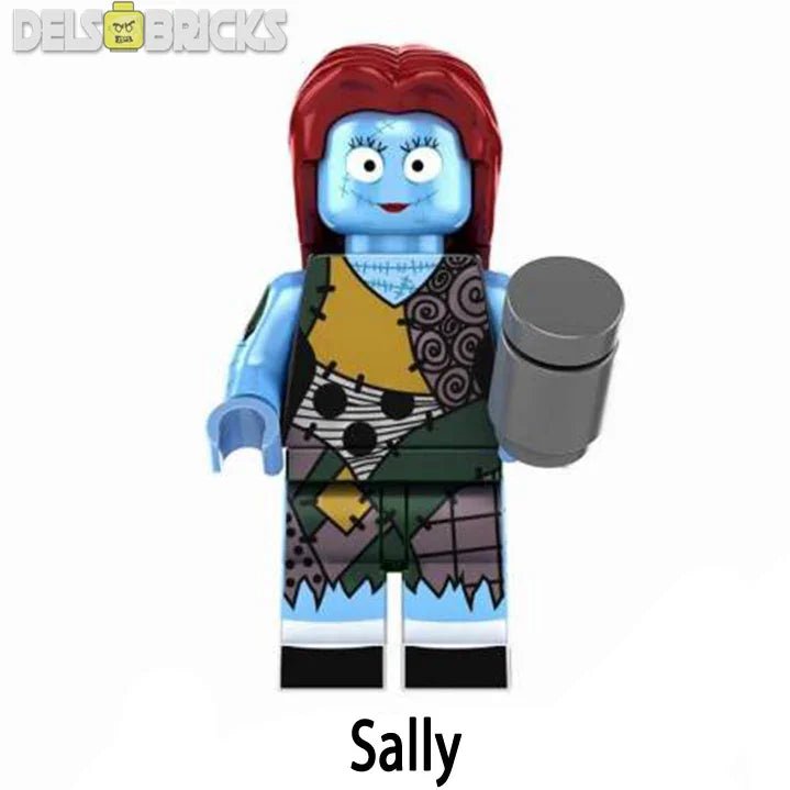 Sally Nightmare Before Christmas Lego Minifigures Custom Toys - DelsBricks MinifiguresLego Horror MinifiguresDelsBricks MinifiguresDelsbricks.com
