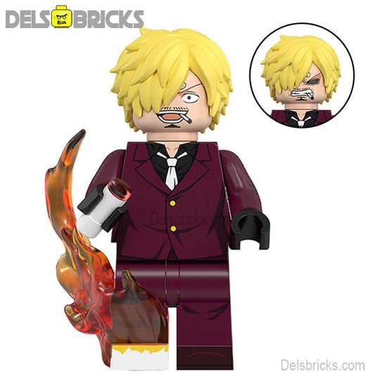 Sanji from One Piece Anime Lego Minifigures Custom Toys 2 - DelsBricks MinifiguresMinifiguresDelsBricks MinifiguresDelsbricks