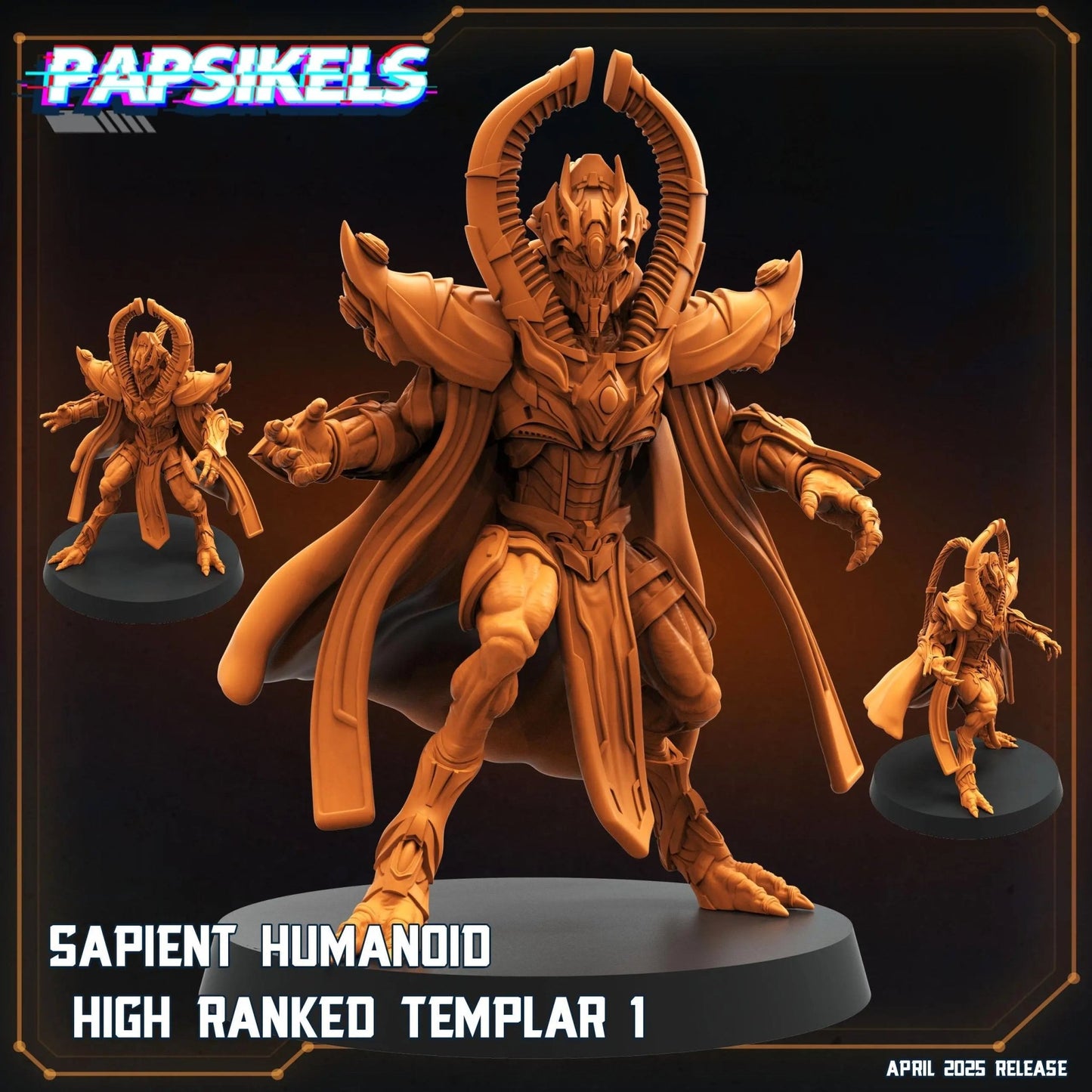Sapient Humanoid Templar by Papsikels Miniature, 45mm Miniature, 32mm Heroic Scale, War Gaming, Proxy, Trench Crusade, Tabletop gaming - DelsBricks Toys & CollectiblesResin Printed MiniatureDelsBricks Toys & CollectiblesMega Diamonds & Schwartzreiter Mini Forge