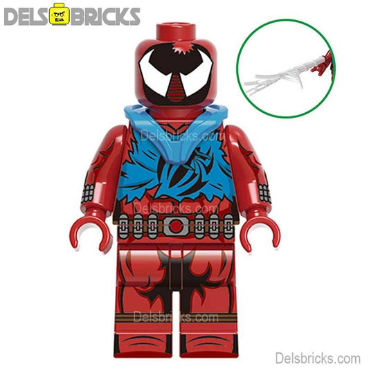 Scarlet Spider - Man Spider - verse Lego Marvel Minifigures Custom Toys NEW - DelsBricks MinifiguresSpiderman Lego MinifiguresDelsBricks MinifiguresDelsbricks.com
