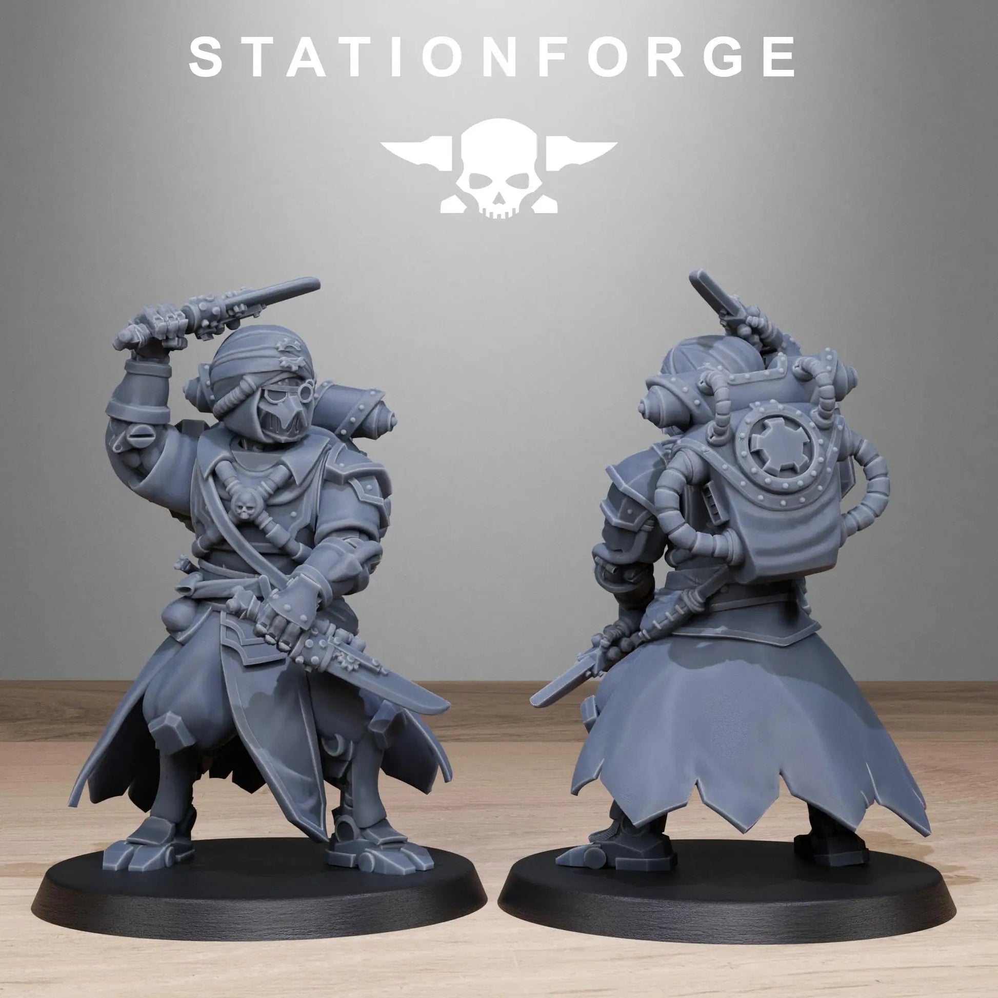 Scavanger Scorchers by Station Forge 28mm Heroic Scale Miniature, 32mm tall, 10 Units, Proxy, Grimdark, Sci - Fi, OPR, Guard, Chaos - DelsBricks Toys & CollectiblesResin Printed MiniatureDelsBricks Toys & CollectiblesMega Diamonds & Schwartzreiter Mini Forge