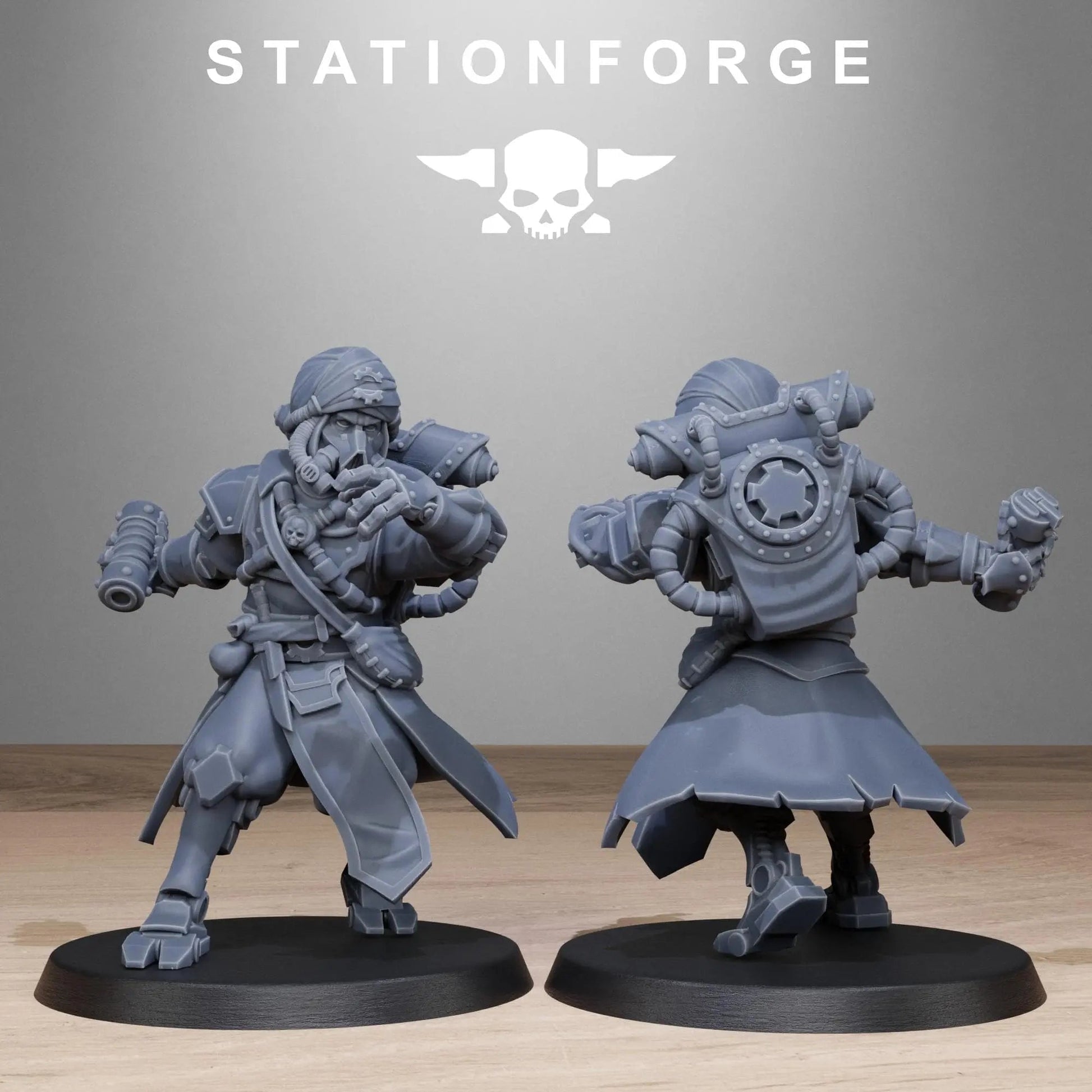 Scavanger Scorchers by Station Forge 28mm Heroic Scale Miniature, 32mm tall, 10 Units, Proxy, Grimdark, Sci - Fi, OPR, Guard, Chaos - DelsBricks Toys & CollectiblesResin Printed MiniatureDelsBricks Toys & CollectiblesMega Diamonds & Schwartzreiter Mini Forge