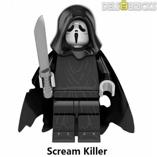 Scream Ghostface Lego Minifigures Custom Horror Toys 2 - DelsBricks MinifiguresLego Horror MinifiguresDelsBricks MinifiguresDelsbricks.com