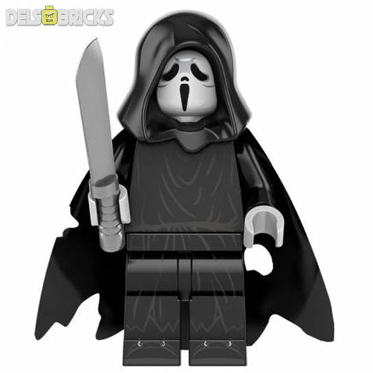 Scream Ghostface - New Lego Horror Minifigures Delsbricks.com   