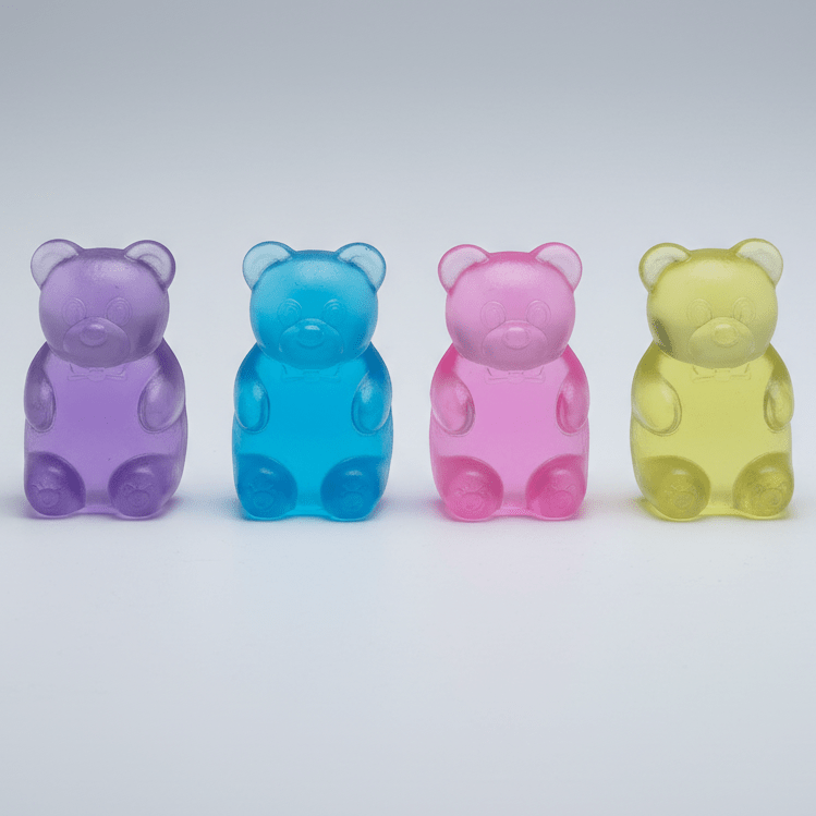 Set of Four Gummy Bear Squish (Slow - Rising Squish) - DelsBricks Toys & CollectiblesDelsBricks Toys & CollectiblesRalphie's Funhouse