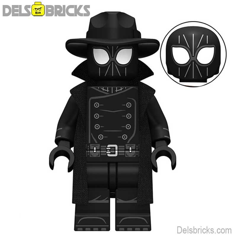 Shadow Spider - Man Black Noir Suit Spider - Man Minifigures - DelsBricks MinifiguresSpiderman Lego MinifiguresDelsBricks MinifiguresDelsbricks.com