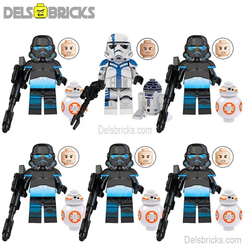 Shadow Stormtrooper set of 6 Lego Star Wars Minifigures Custom Toys - DelsBricks MinifiguresLego Star Wars MinifiguresDelsBricks MinifiguresDelsbricks.com