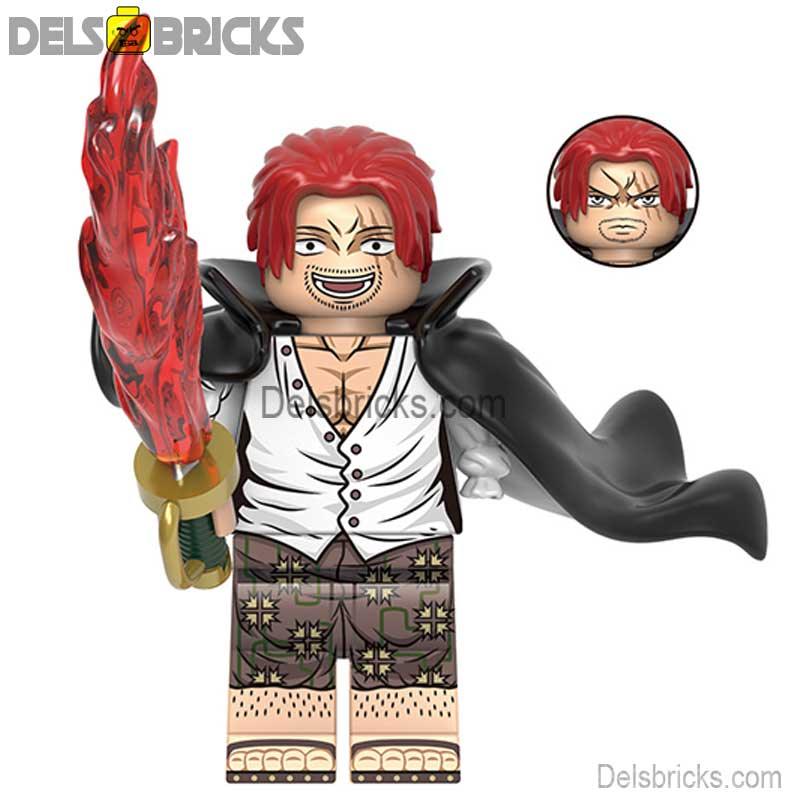 Shanks NEW ONE PIECE Anime Lego Minifigures custom toys - DelsBricks MinifiguresMinifiguresDelsBricks MinifiguresDelsbricks