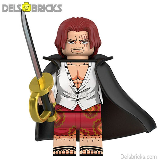 Shanks ONE PIECE Anime Lego Minifigures custom toys 3 - DelsBricks MinifiguresMinifiguresDelsBricks MinifiguresDelsbricks