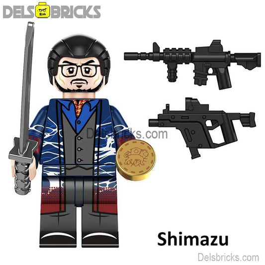 Shimazu John Wick Movie Characters Minifigures - DelsBricks MinifiguresMinifiguresDelsBricks MinifiguresDelsbricks