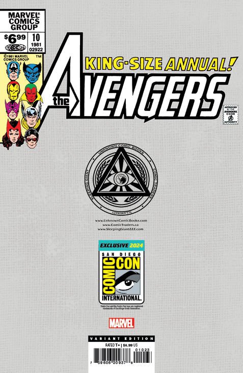 [Signed by Chris Claremont] [FOIL] AVENGERS ANNUAL 10 UNKNOWN COMICS NATHAN SZERDY EXCLUSIVE VAR FACSIMILE VIRGIN SDCC 2024 EDITION [IN STOCK] - DelsBricks Toys & CollectiblesCOMIC BOOKDelsBricks Toys & CollectiblesUnknown Comic Books
