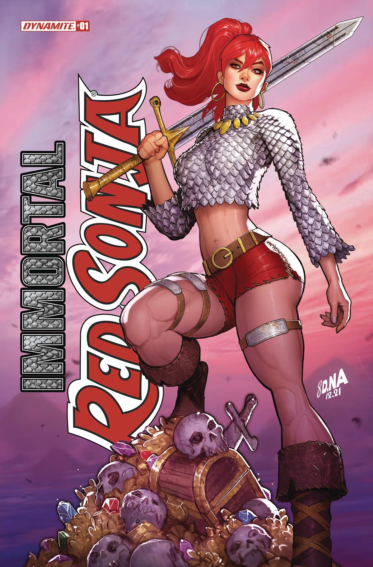 [SIGNED by David Nakayama] IMMORTAL RED SONJA 1 DAVID NAKAYAMA EXCLUSIVE FOIL STAMPED LOGO VAR (11/30/2022) - DelsBricks Toys & CollectiblesCOMIC BOOKSDelsBricks Toys & CollectiblesUnknown Comic Books