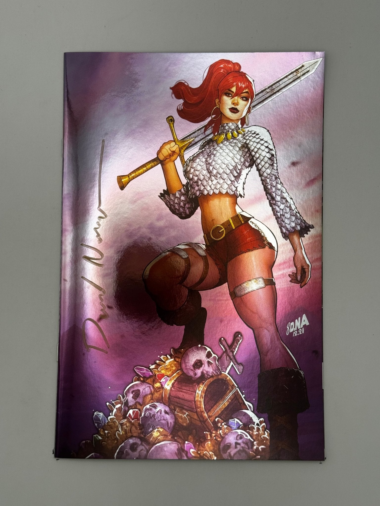 [SIGNED by David Nakayama] IMMORTAL RED SONJA 1 DAVID NAKAYAMA EXCLUSIVE FULL FOIL VIRGIN VAR (11/30/2022) - DelsBricks Toys & CollectiblesCOMIC BOOKSDelsBricks Toys & CollectiblesUnknown Comic Books