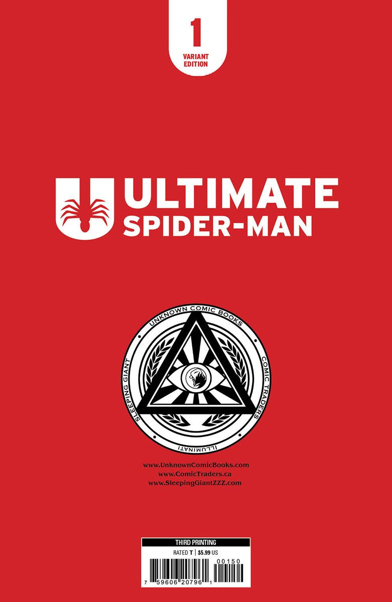 [Signed by Hickman] Ultimate Spider - Man 1 B&W CON VIRGIN Unknown Comics Matrazzo Exclusive Var [INST] 3rd PTG - DelsBricks Toys & CollectiblesCOMIC BOOKDelsBricks Toys & CollectiblesUnknown Comic Books