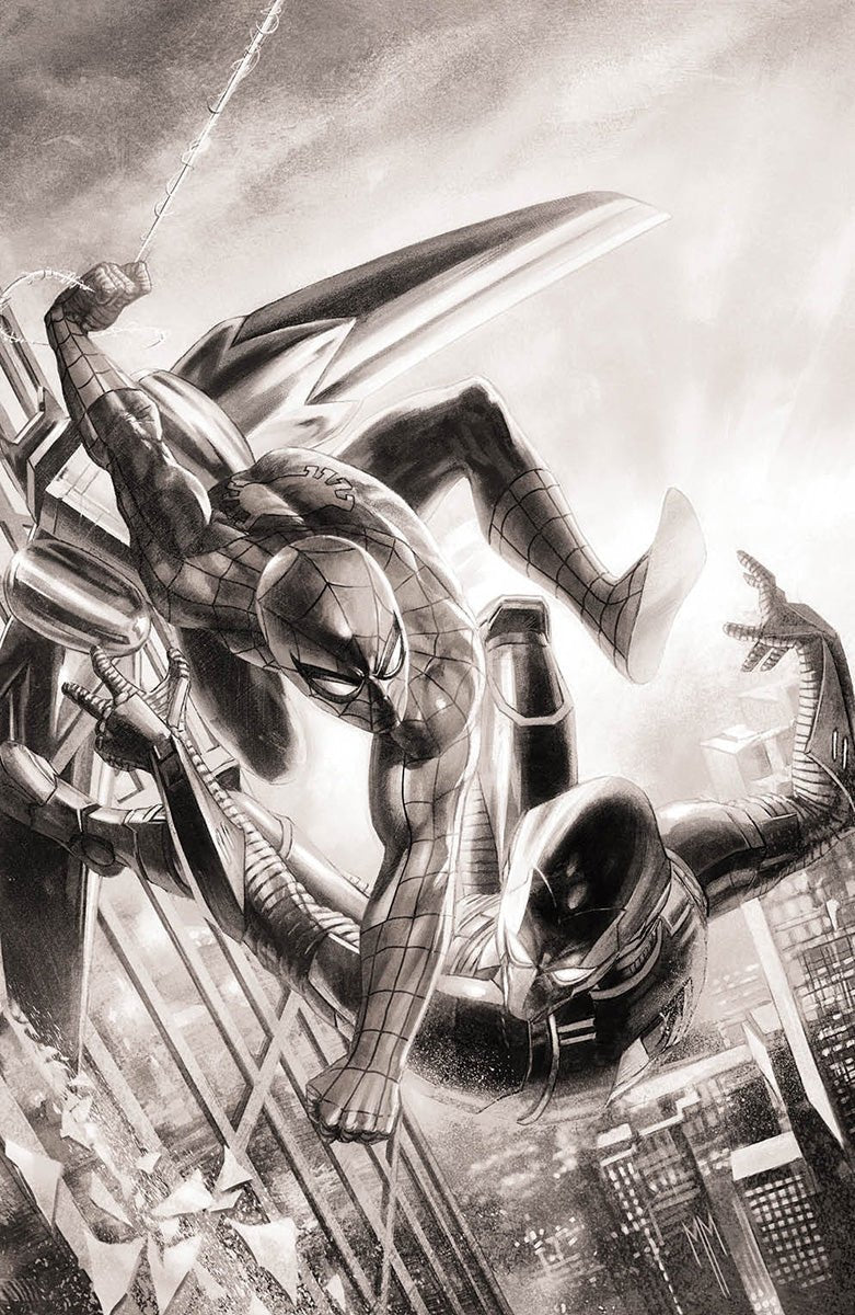 [Signed by Hickman] Ultimate Spider - Man 1 B&W CON VIRGIN Unknown Comics Matrazzo Exclusive Var [INST] 3rd PTG - DelsBricks Toys & CollectiblesCOMIC BOOKDelsBricks Toys & CollectiblesUnknown Comic Books