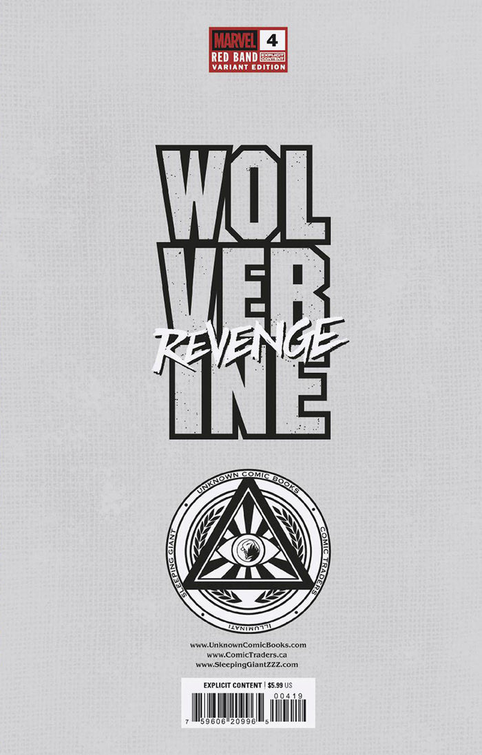 [Signed by Hickman] Wolverine: Revenge - Red Band 4 Virgin Unknown Comics Suayan Convention Exclusive Var Explicit Content [INST] - DelsBricks Toys & CollectiblesCOMIC BOOKDelsBricks Toys & CollectiblesUnknown Comic Books