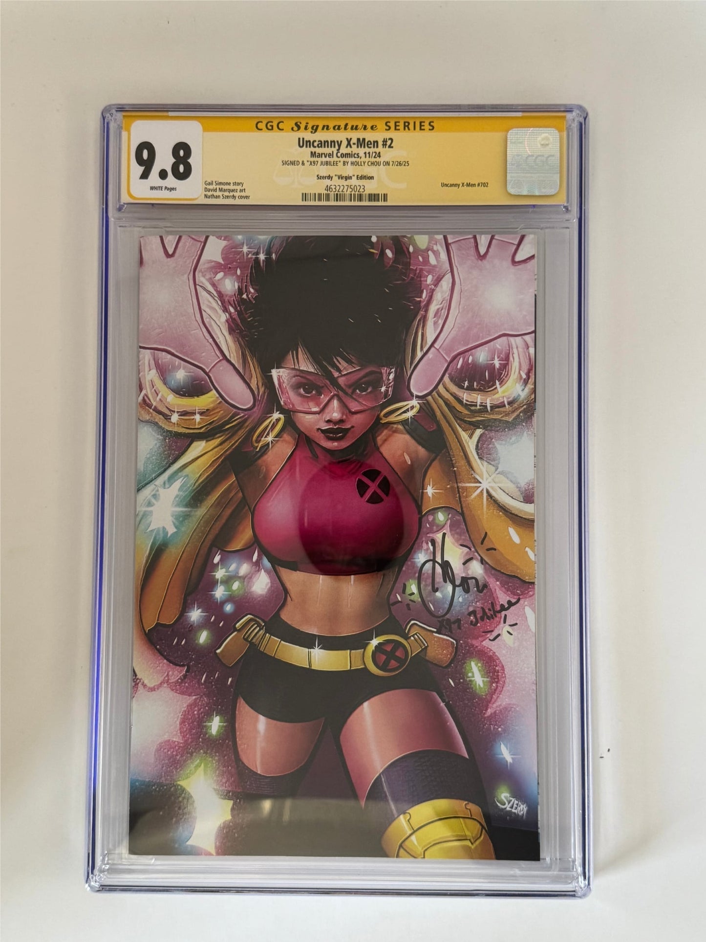 [Signed by Holly Chou] Uncanny X - men 2 CGC 9.8 Yellow Label Szerdy Exclusive Virgin Var - DelsBricks Toys & CollectiblesCOMIC BOOKDelsBricks Toys & CollectiblesUnknown Comic Books
