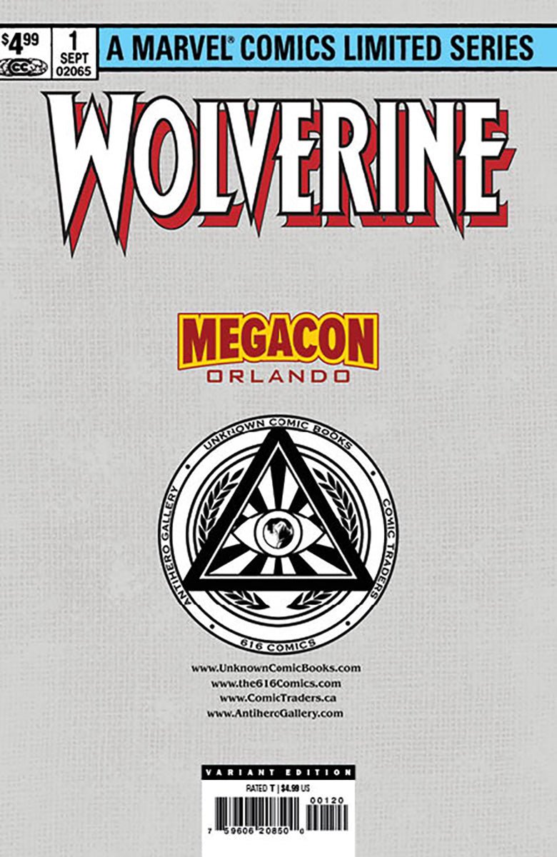 [Signed by Kaare Andrews] [FOIL] WOLVERINE BY CLAREMONT & MILLER 1 FACSIMILE EDITION [NEW PRINTING] UNKNOWN COMICS KAARE ANDREWS EXCLUSIVE MEGACON VAR [IN STOCK] - DelsBricks Toys & CollectiblesComic BookDelsBricks Toys & CollectiblesUnknown Comic Books