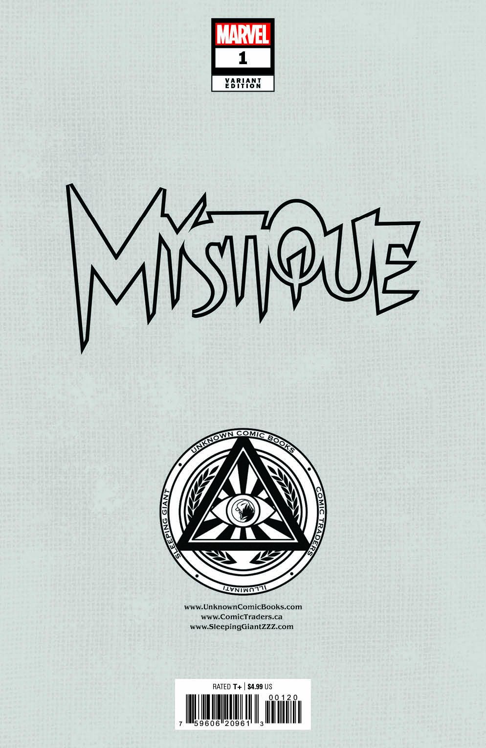 [Signed by Kaare Andrews] MYSTIQUE 1 UNKNOWN COMICS KAARE ANDREWS VIRGIN CONNECTING COVER EXCLUSIVE VAR [IN STOCK] - DelsBricks Toys & CollectiblesComic BookDelsBricks Toys & CollectiblesUnknown Comic Books
