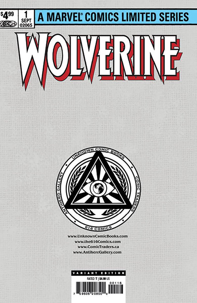 [Signed by Kaare Andrews] WOLVERINE BY CLAREMONT & MILLER 1 FACSIMILE EDITION [NEW PRINTING] UNKNOWN COMICS KAARE ANDREWS EXCLUSIVE VIRGIN VAR [IN STOCK] - DelsBricks Toys & CollectiblesComic BookDelsBricks Toys & CollectiblesUnknown Comic Books