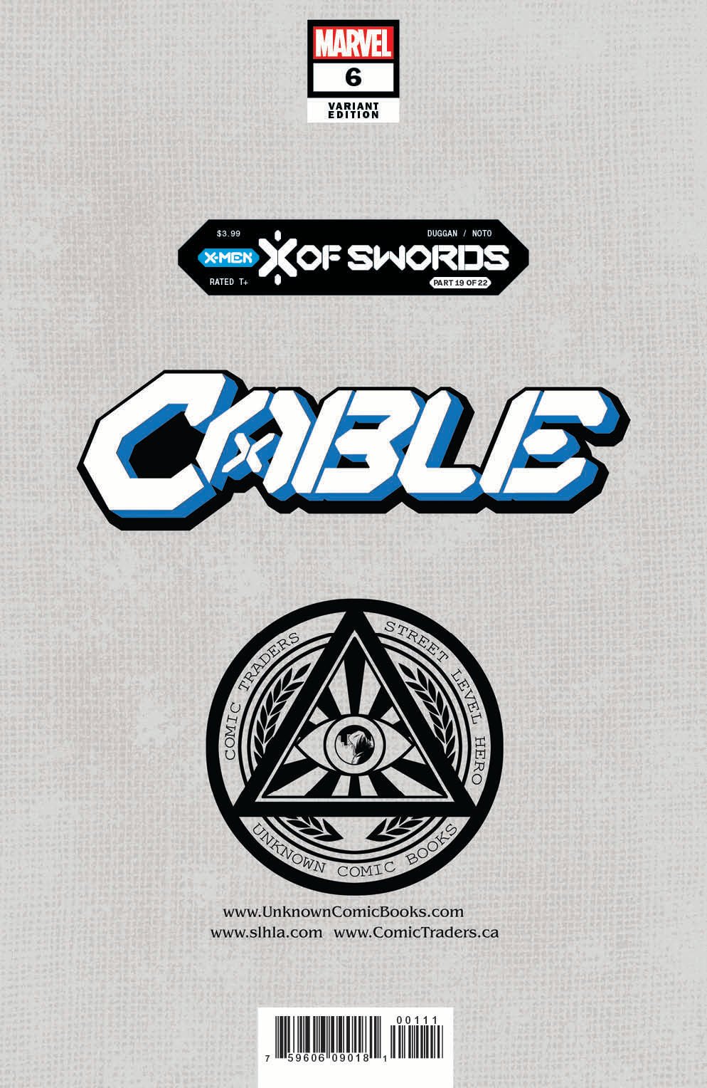 [Signed by Lawerence Bayne] Cable 6 Unknown Comics David Nakayama Exclusive Virgin Var Xos [IN STOCK] - DelsBricks Toys & CollectiblesCOMIC BOOK EXCLUSIVEDelsBricks Toys & CollectiblesUnknown Comic Books