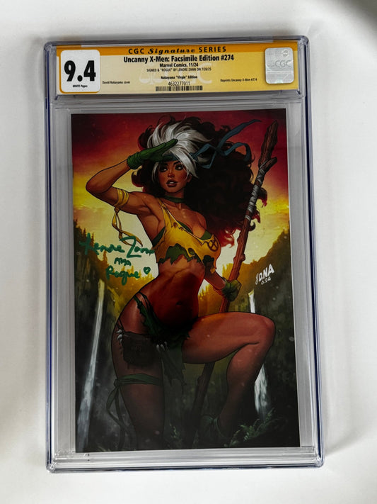 [Signed by Lenore Zann] Uncanny X - Men Facsimile Edition 274 CGC 9.4 Yellow Label Nakayama Exclusive Virgin Var - DelsBricks Toys & CollectiblesCOMIC BOOKDelsBricks Toys & CollectiblesUnknown Comic Books