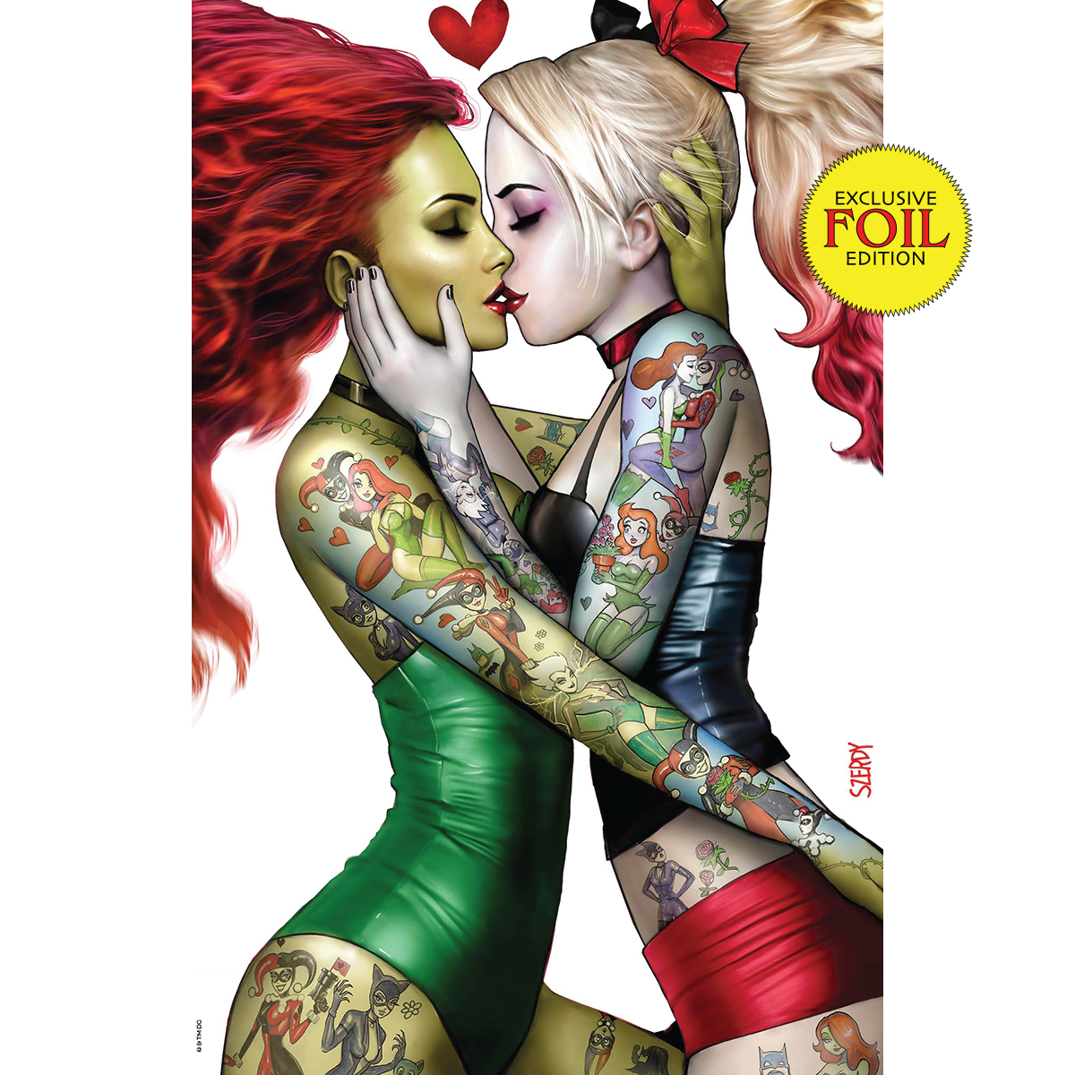 [Signed by Nathan Szerdy] [FOIL] HARLEY QUINN 31 NATHAN SZERDY (616) EXCLUSIVE IVY TATTOO FOIL VIRGIN VAR [IN STOCK] - DelsBricks Toys & CollectiblesCOMIC BOOKDelsBricks Toys & CollectiblesUnknown Comic Books