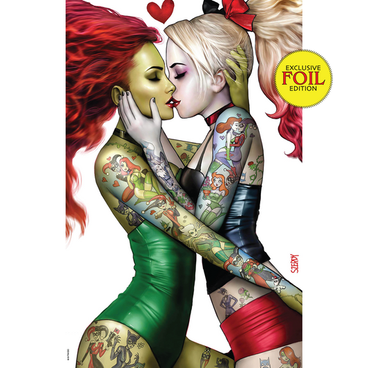 [Signed by Nathan Szerdy] [FOIL] HARLEY QUINN 31 NATHAN SZERDY (616) EXCLUSIVE IVY TATTOO FOIL VIRGIN VAR [IN STOCK] - DelsBricks Toys & CollectiblesCOMIC BOOKDelsBricks Toys & CollectiblesUnknown Comic Books